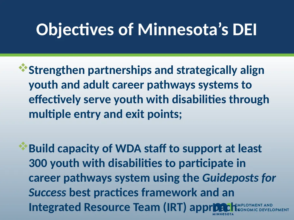 Minnesota’s Disability Employment Initiative - slide 7 of 20