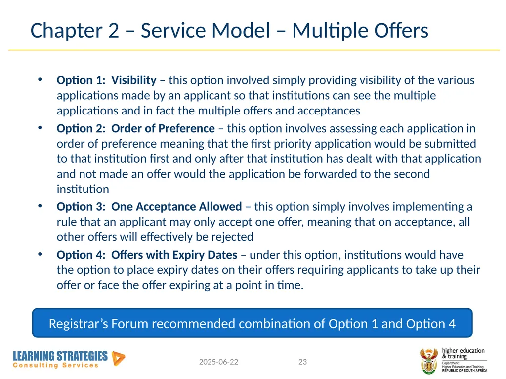 Central Application Service for Post-School - slide 23 of 92