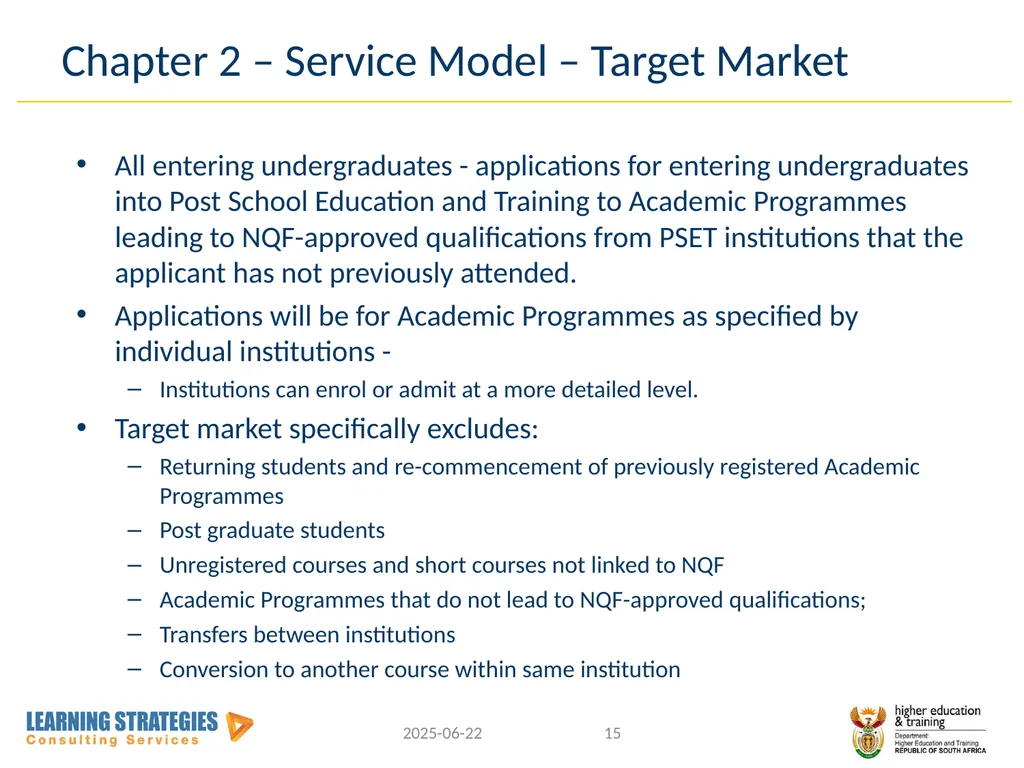 Central Application Service for Post-School - slide 15 of 92