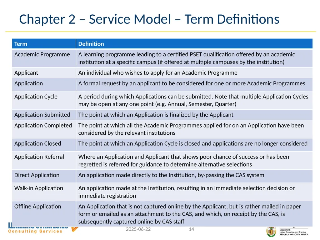 Central Application Service for Post-School - slide 14 of 92