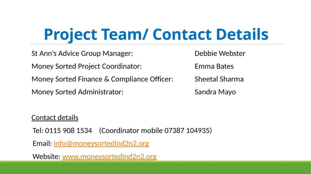A financial inclusion project helping people with - slide 15 of 16
