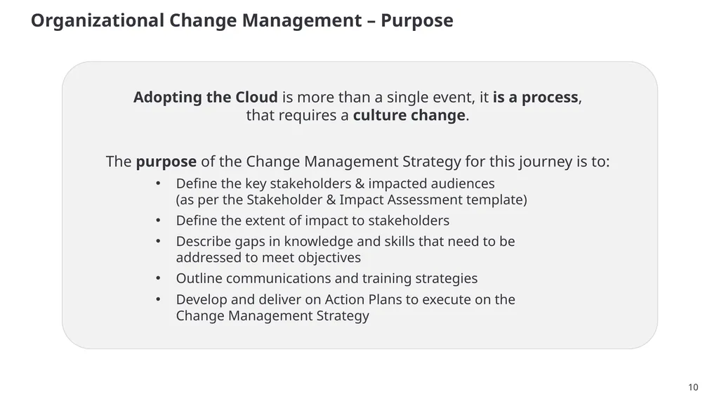 SSC Cloud Product Management and Services - slide 10 of 32