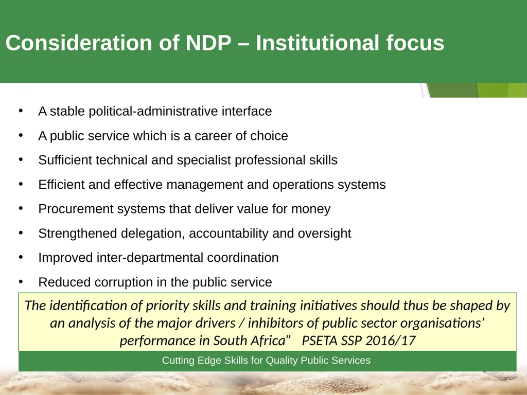 1 Towards a Skilled & Capable Public Service - slide 6 of 33