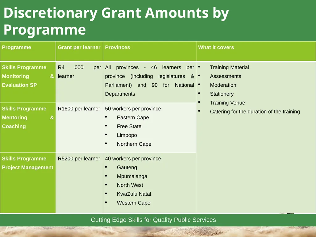 1 Towards a Skilled & Capable Public Service - slide 25 of 33