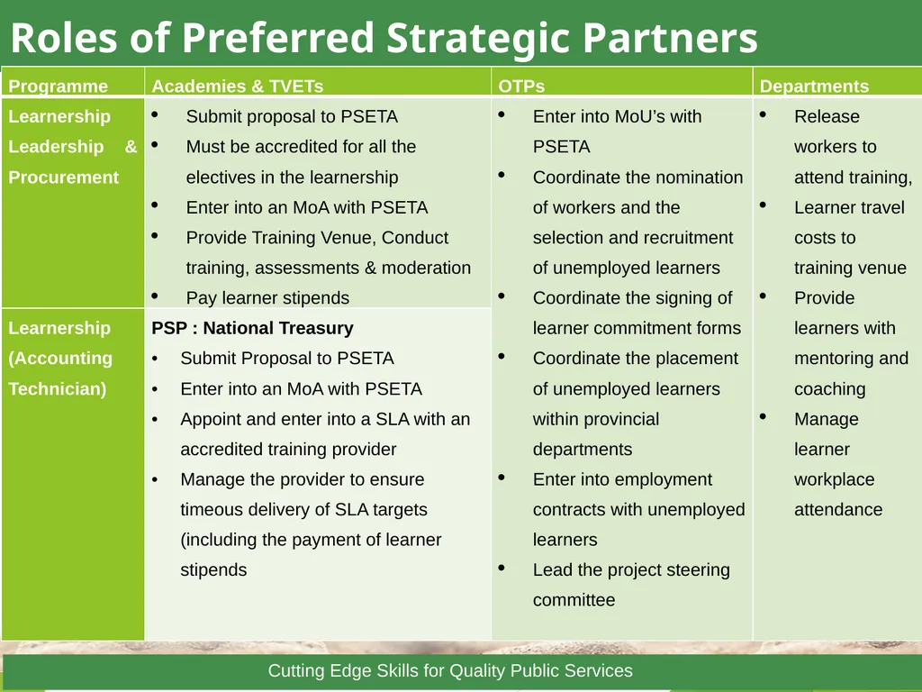 1 Towards a Skilled & Capable Public Service - slide 27 of 33