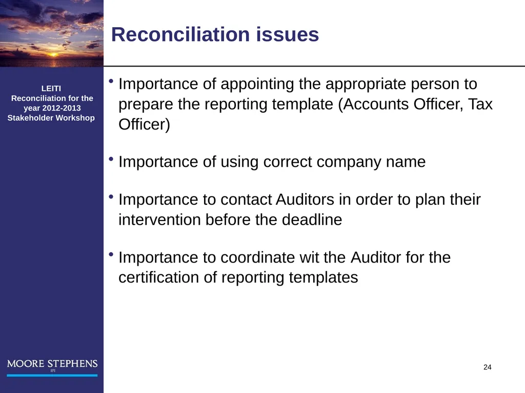 LEITI Reconciliation for the year 2012-2013 - slide 24 of 27