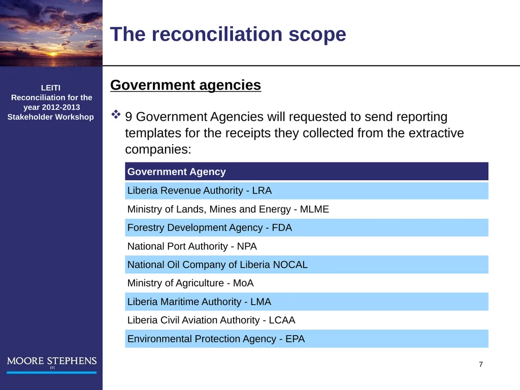 LEITI Reconciliation for the year 2012-2013 - slide 7 of 27