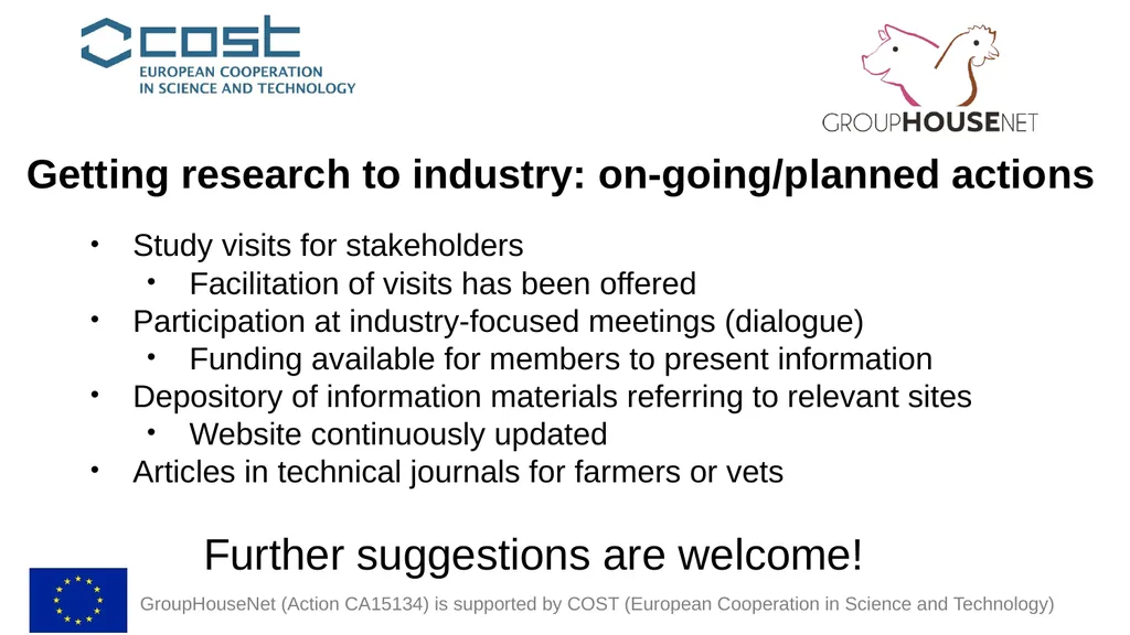 GroupHouseNet (Action CA15134) is supported by - slide 8 of 9