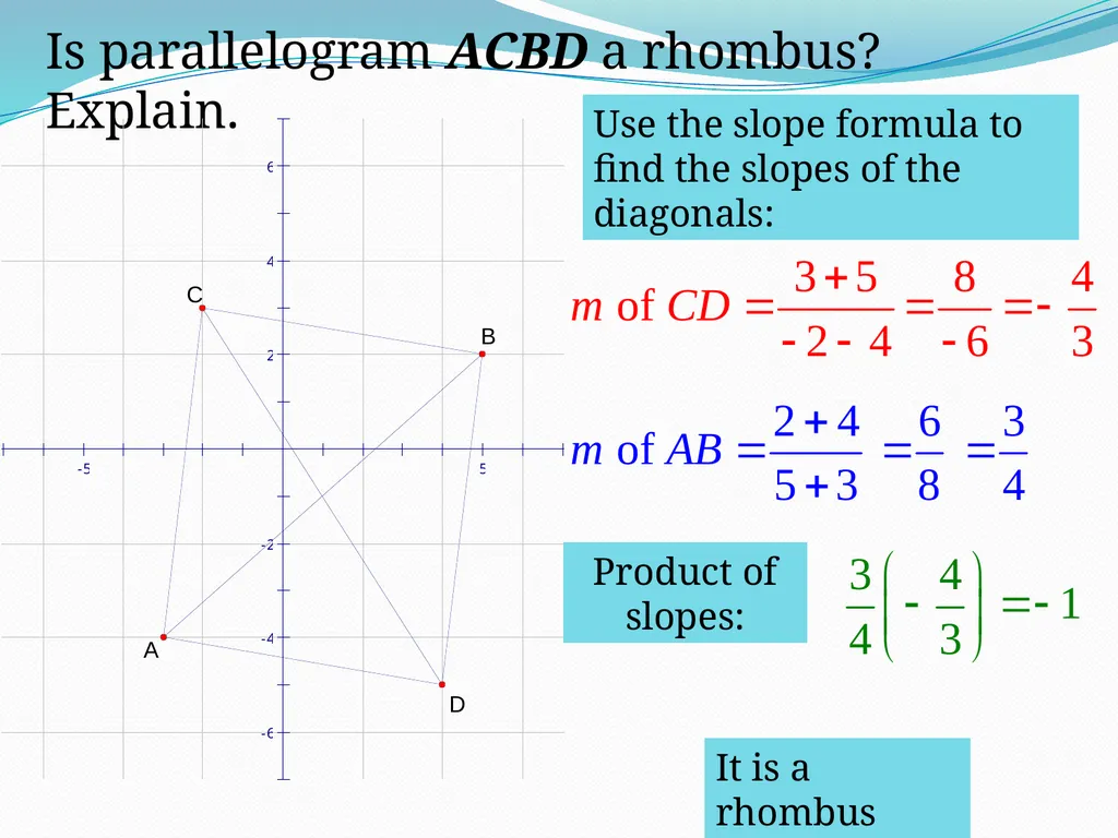 6-7: Polygons in the Coordinate Plane CP Geometry - slide 4 of 8