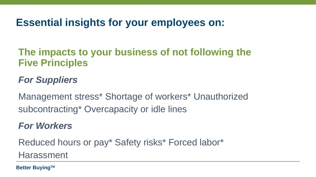 The 5 Principles of Responsible Purchasing Better - slide 5 of 8