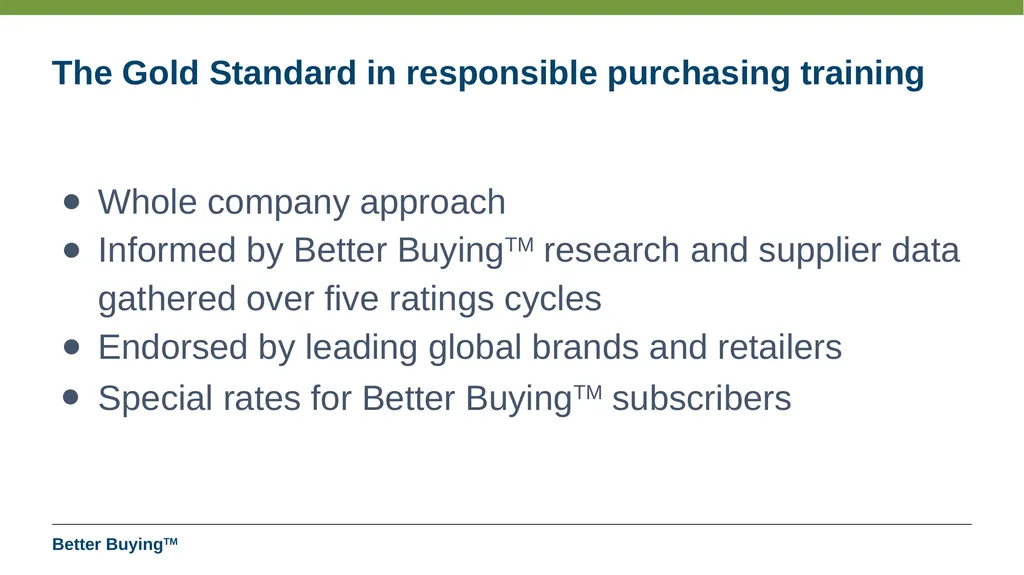 The 5 Principles of Responsible Purchasing Better - slide 2 of 8