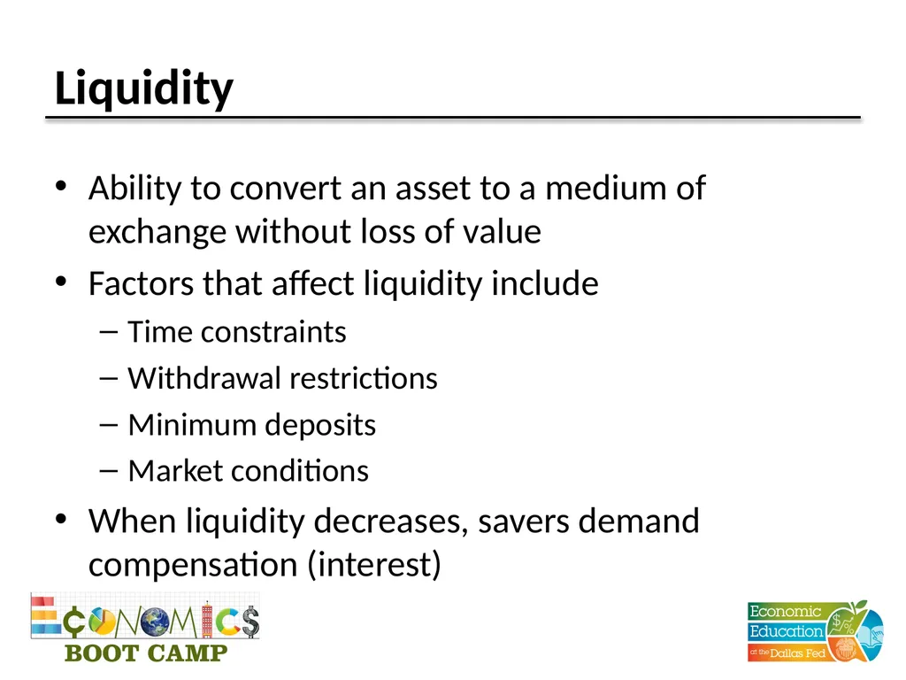 Session 12 Money and Financial Markets TEKS (12) - slide 12 of 22
