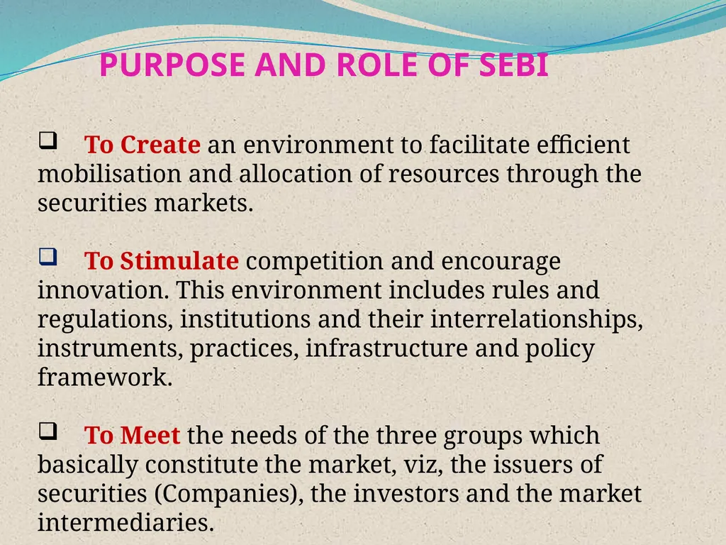 SEBI - INVESTMENT MANAGEMENT Presented by Mrs. M. - slide 5 of 15