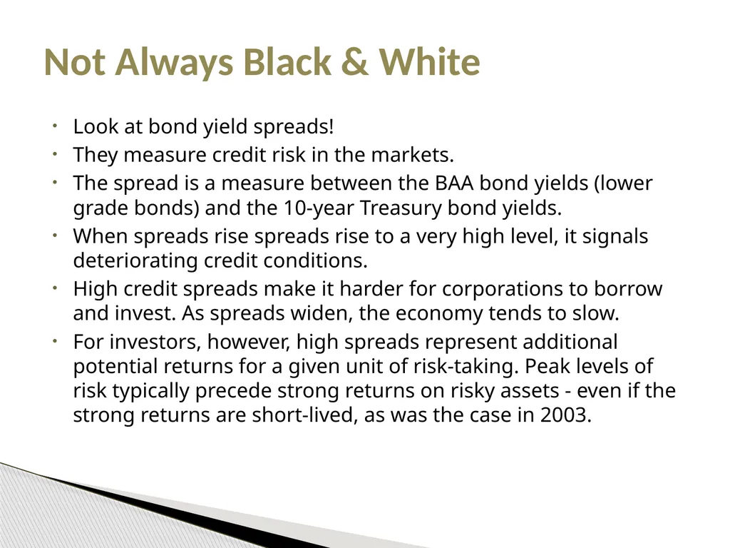 The Vertical Spread Advantage: Achieve Above - slide 25 of 54