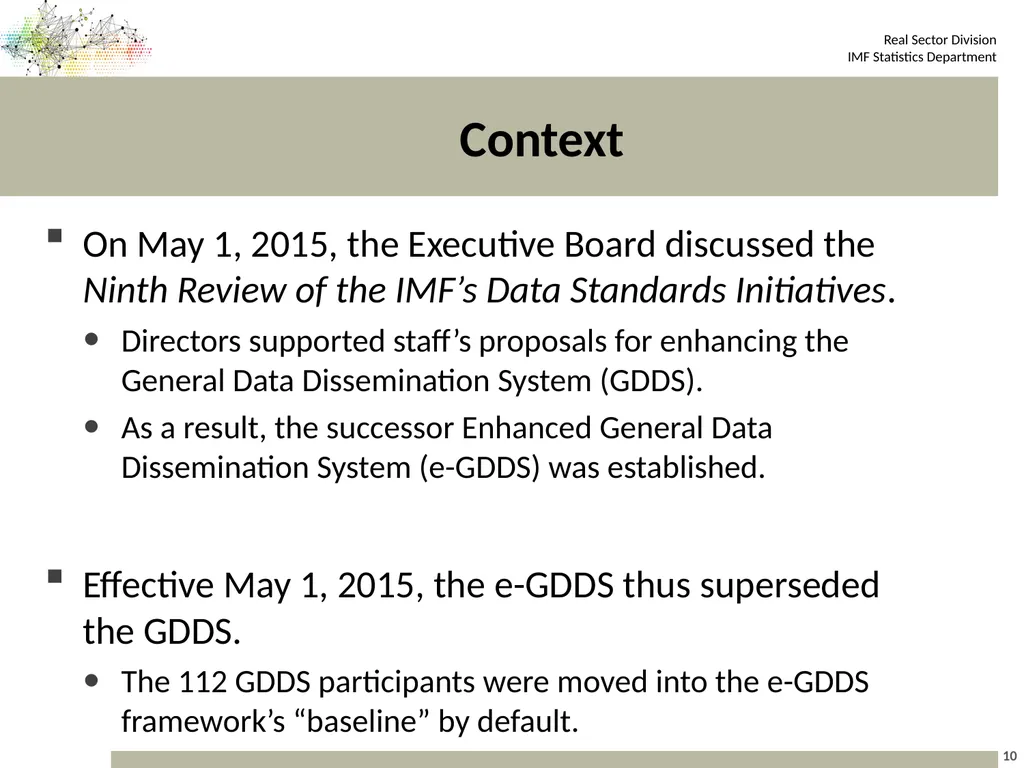 10th Meeting of the Advisory Expert Group on - slide 10 of 19