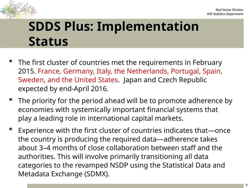 10th Meeting of the Advisory Expert Group on - slide 8 of 19