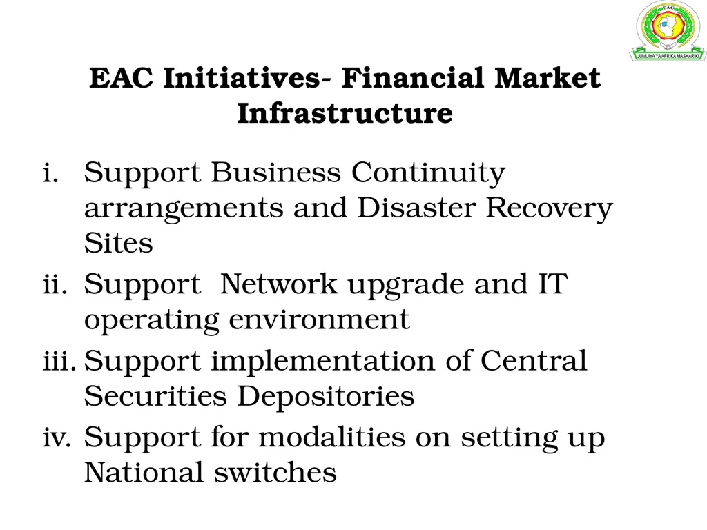 Development of an Inter-Regional Payment System - slide 14 of 23