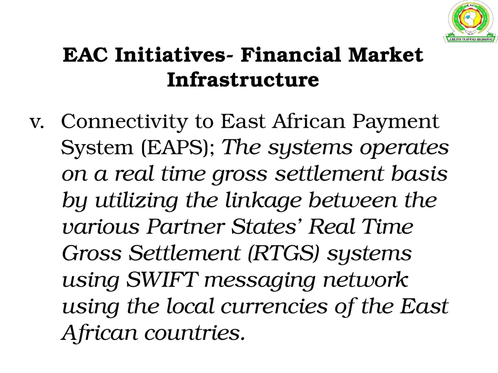 Development of an Inter-Regional Payment System - slide 16 of 23