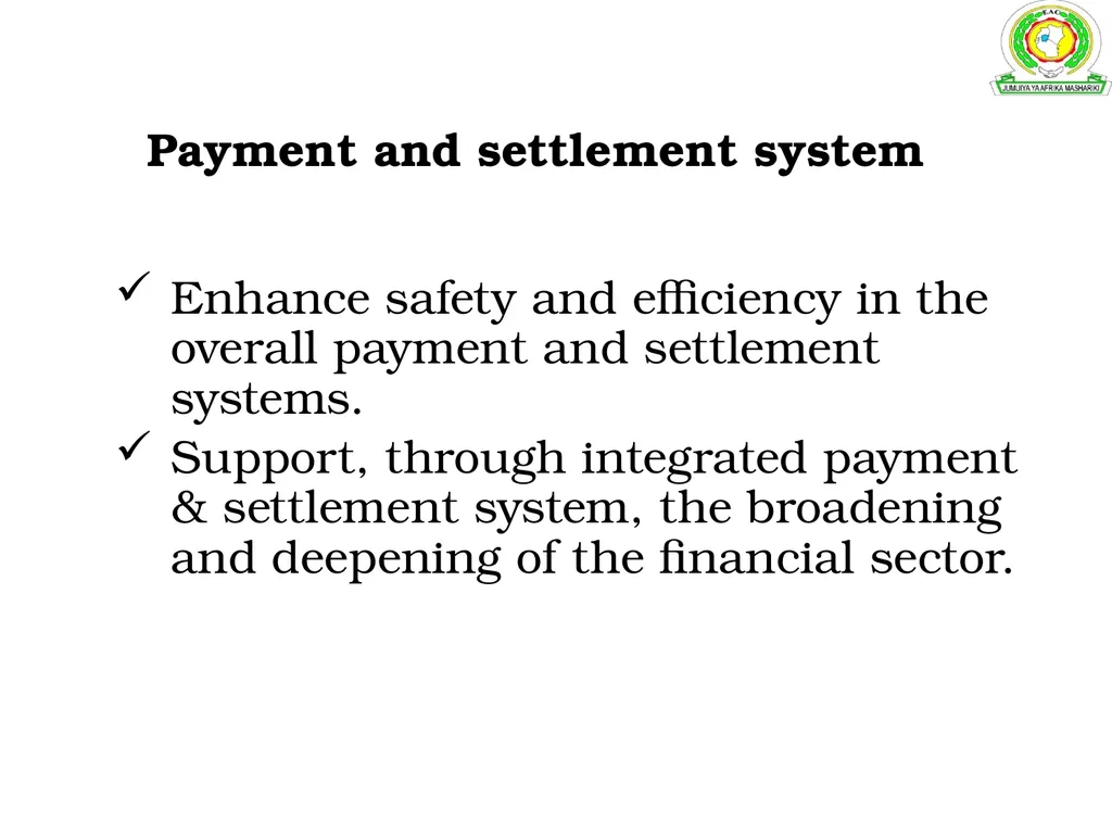 Development of an Inter-Regional Payment System - slide 11 of 23
