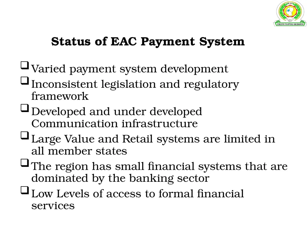 Development of an Inter-Regional Payment System - slide 12 of 23