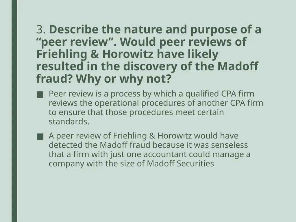 Madoff securities Course: Auditing Giulia Surini - - slide 15 of 20