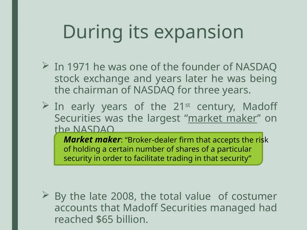Madoff securities Course: Auditing Giulia Surini - - slide 4 of 20