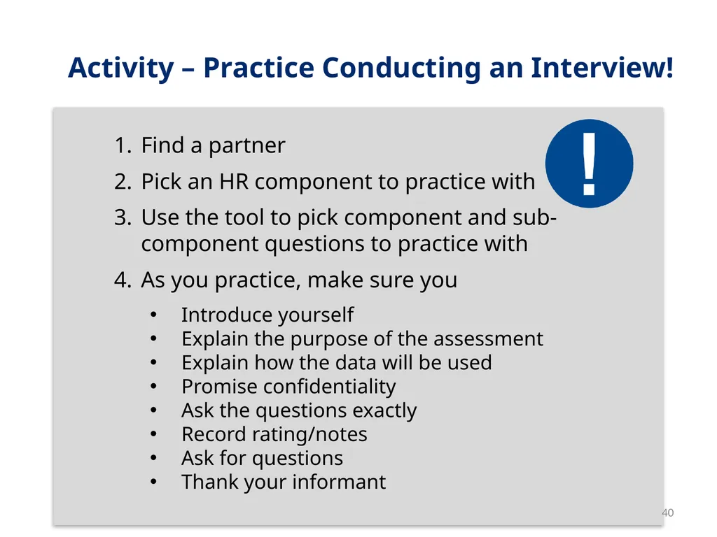 Session 1 Objectives – Workshop Welcome By the end - slide 40 of 48