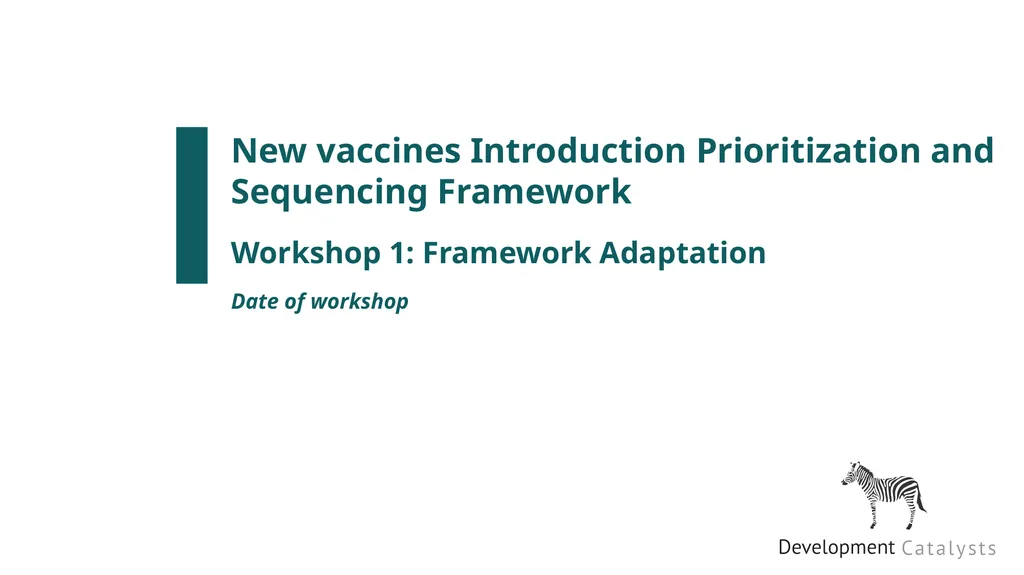 New vaccines Introduction Prioritization and - slide 1 of 42