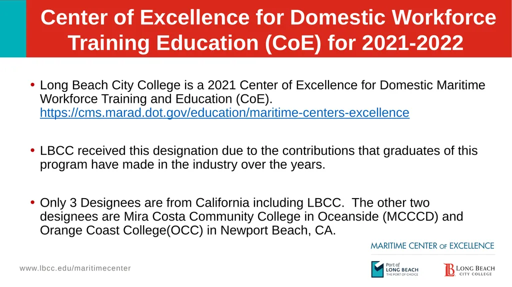 Welcome Information Session Long Beach City - slide 2 of 20