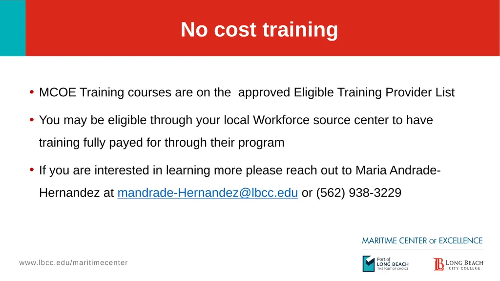 Welcome Information Session Long Beach City - slide 17 of 20