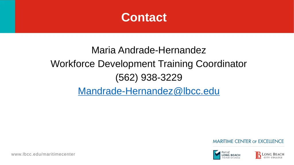 Welcome Information Session Long Beach City - slide 19 of 20