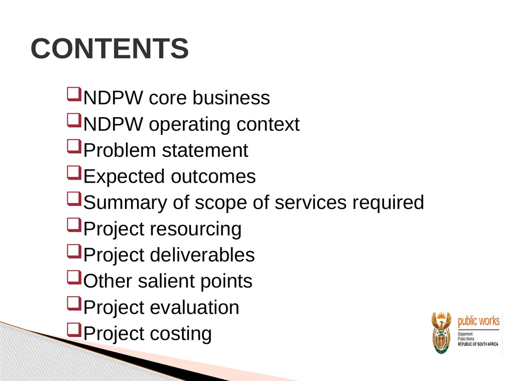 Briefing to Prospective Bidders Intervention to - slide 2 of 38