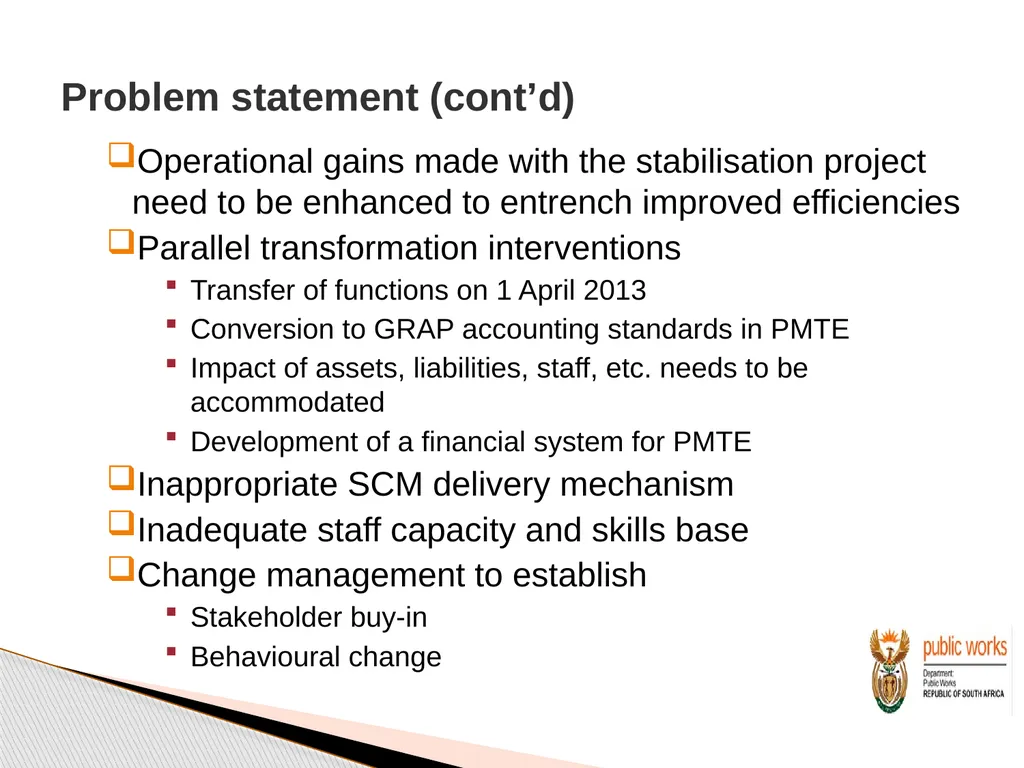 Briefing to Prospective Bidders Intervention to - slide 10 of 38