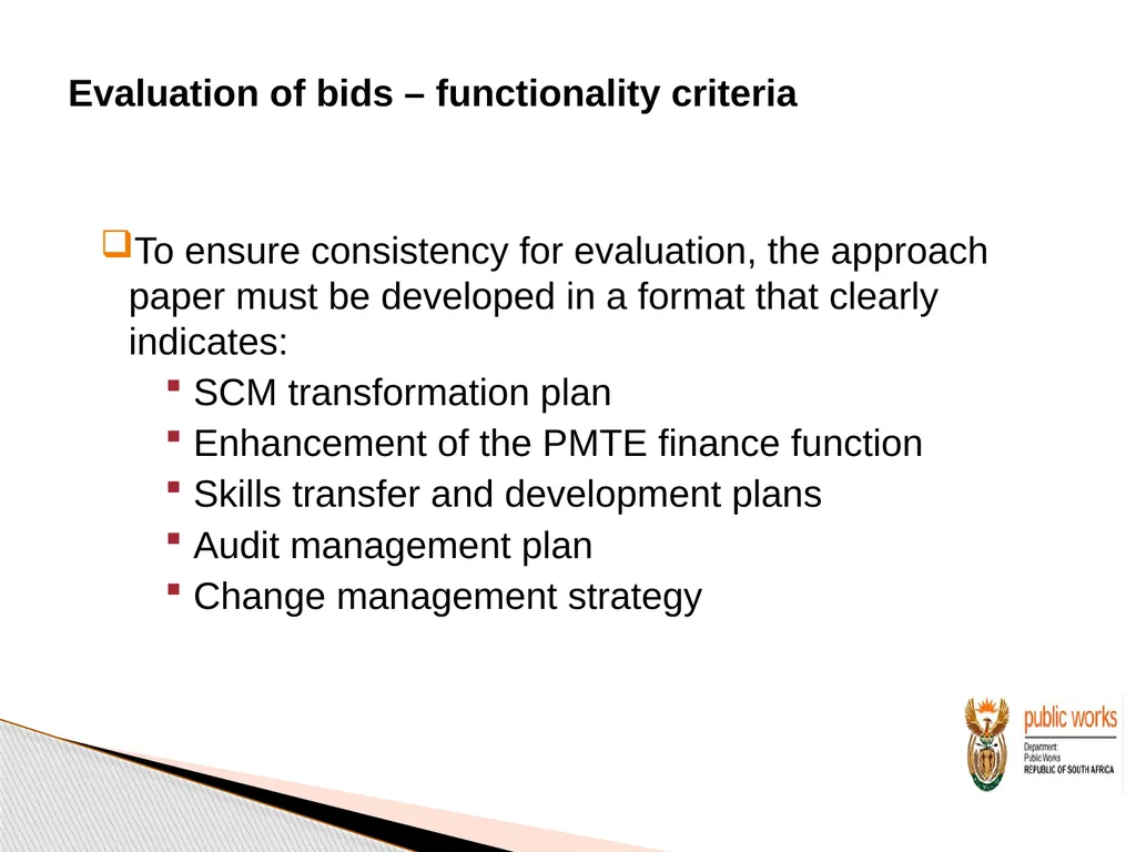 Briefing to Prospective Bidders Intervention to - slide 35 of 38