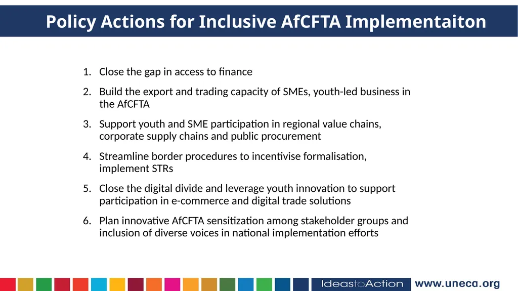 Youth Participation in the AfCFTA IMSMEs account - slide 7 of 8