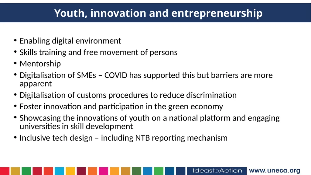 Youth Participation in the AfCFTA IMSMEs account - slide 4 of 8