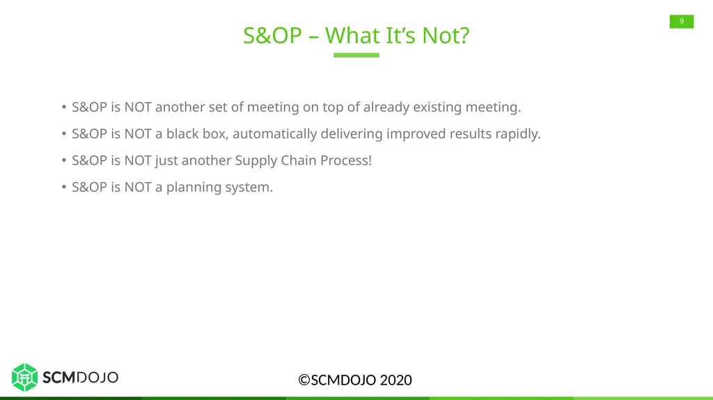 Sales and Operations Planning (S&OP) Overview, - slide 9 of 21
