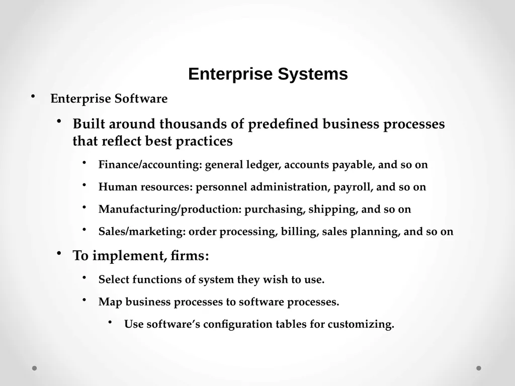 Enterprise Applications Enterprise Systems - slide 3 of 30