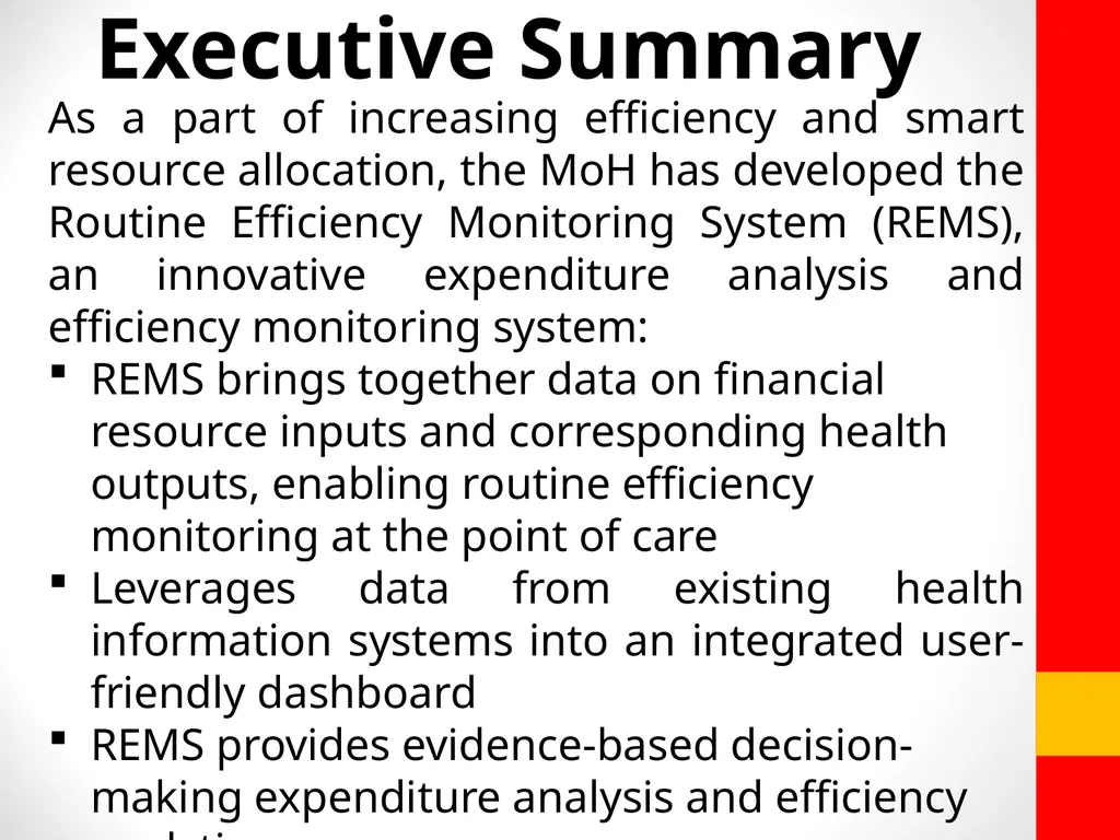 Healthcare Efficiency Gains Utilizing data to - slide 2 of 9