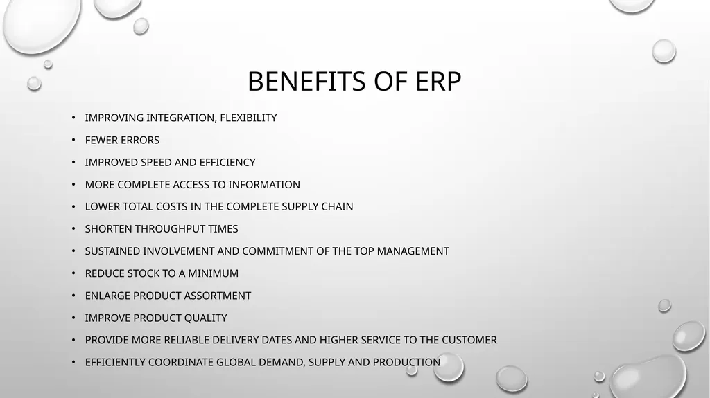 ERP Overview Presented by Jaya Agrawal Table of - slide 9 of 17