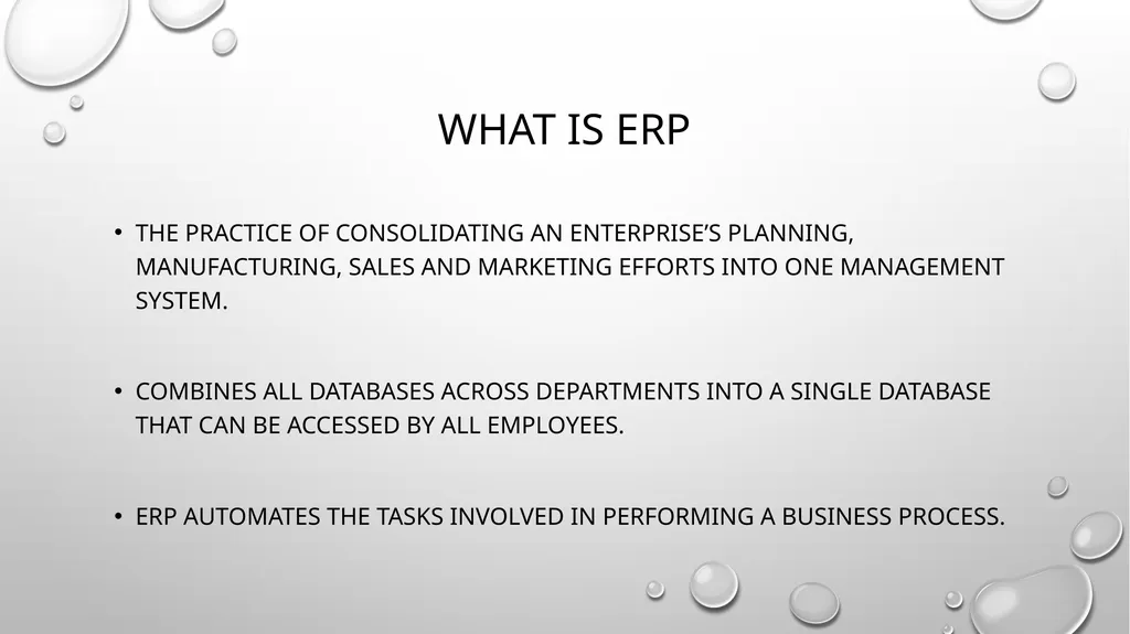 ERP Overview Presented by Jaya Agrawal Table of - slide 3 of 17
