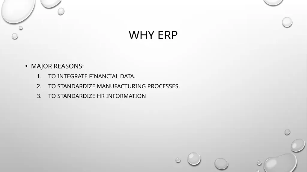 ERP Overview Presented by Jaya Agrawal Table of - slide 8 of 17