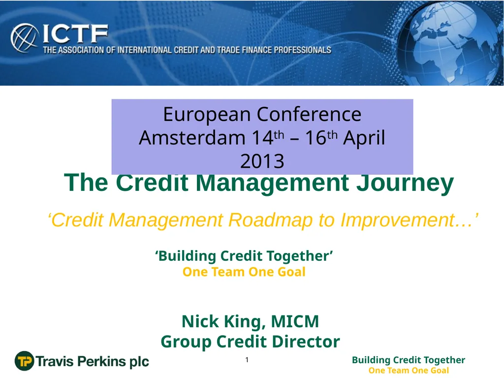 ‘Credit Management Roadmap to Improvement…’ The - slide 1 of 50