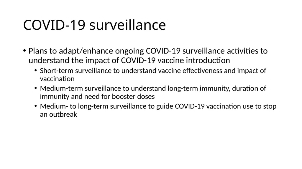 COVID-19 vaccine post-introduction evaluation - slide 34 of 39