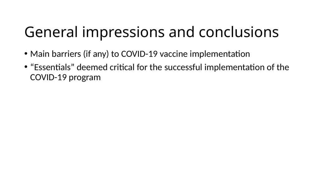 COVID-19 vaccine post-introduction evaluation - slide 36 of 39