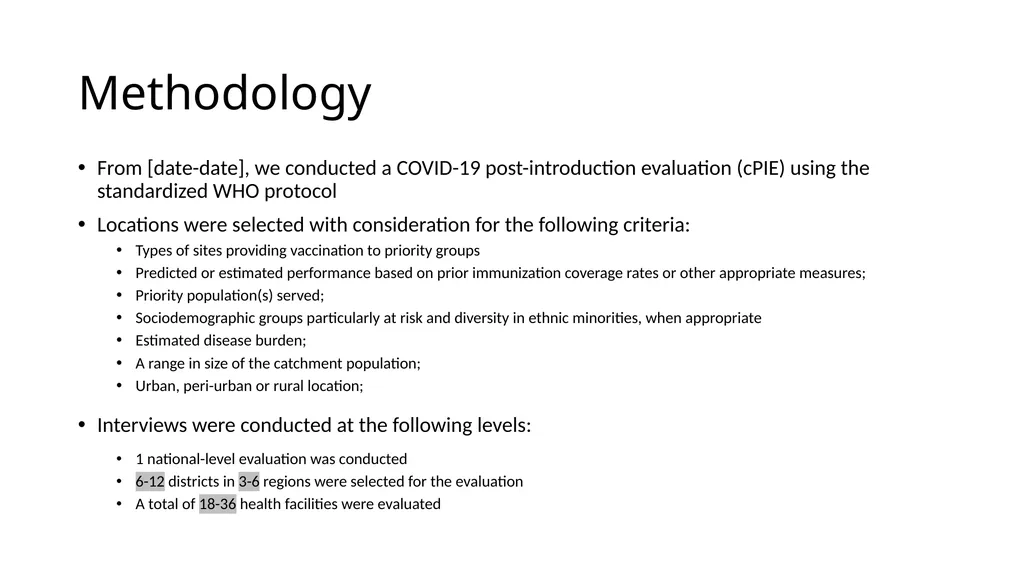 COVID-19 vaccine post-introduction evaluation - slide 6 of 39