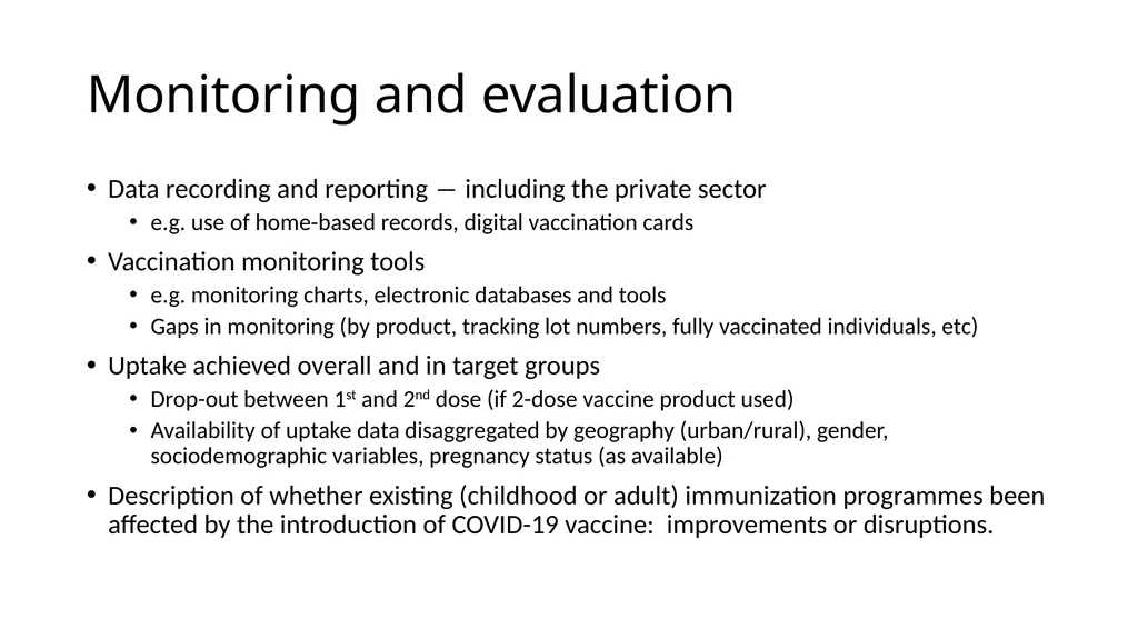 COVID-19 vaccine post-introduction evaluation - slide 31 of 39