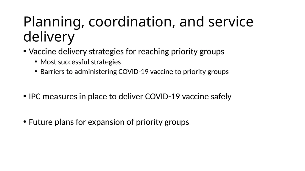 COVID-19 vaccine post-introduction evaluation - slide 14 of 39