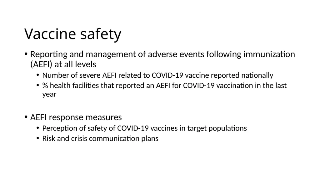 COVID-19 vaccine post-introduction evaluation - slide 28 of 39