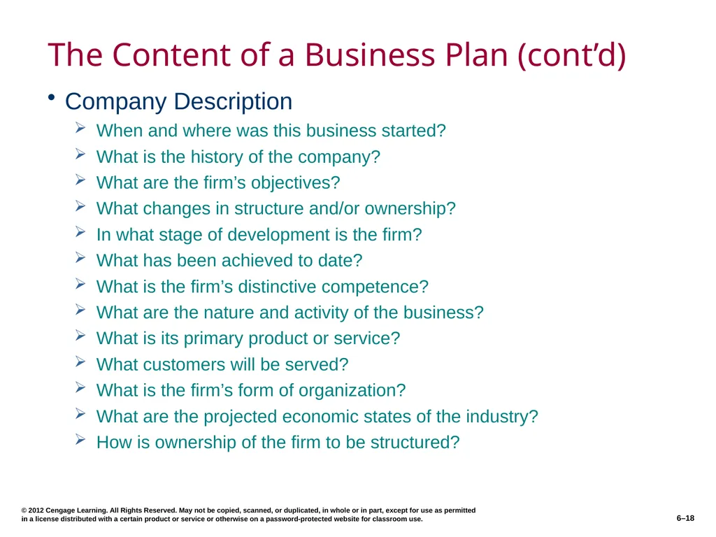 6–2 © 2012 Cengage Learning. All Rights Reserved. - slide 18 of 36